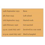 Constructing a Timeline