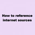 Referencing internet sources